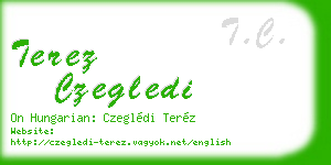 terez czegledi business card